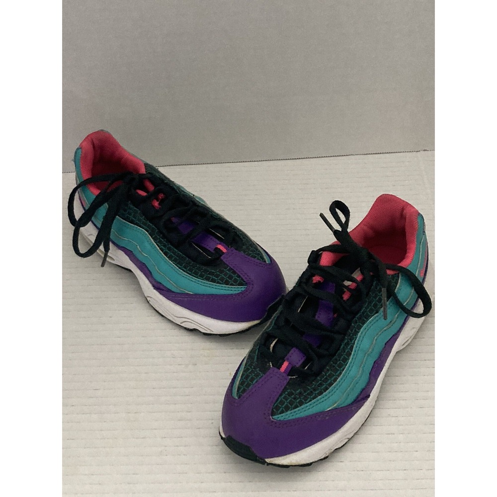 Nike Air Max '95 Now, Green/Hyper Pink Size 13c 13 Girls BQ7219-300 j365